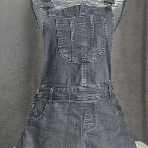 Wallflower Charcoal Denim Overalls